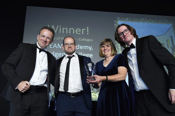 Winning the Project of the Year Award at the Education Estates Awards in 2022.