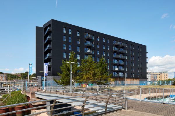 Bayscape, Cardiff Bay, designed by Rio Architects