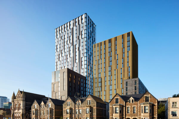 A high-rise build to rent building in Cardiff called Verse